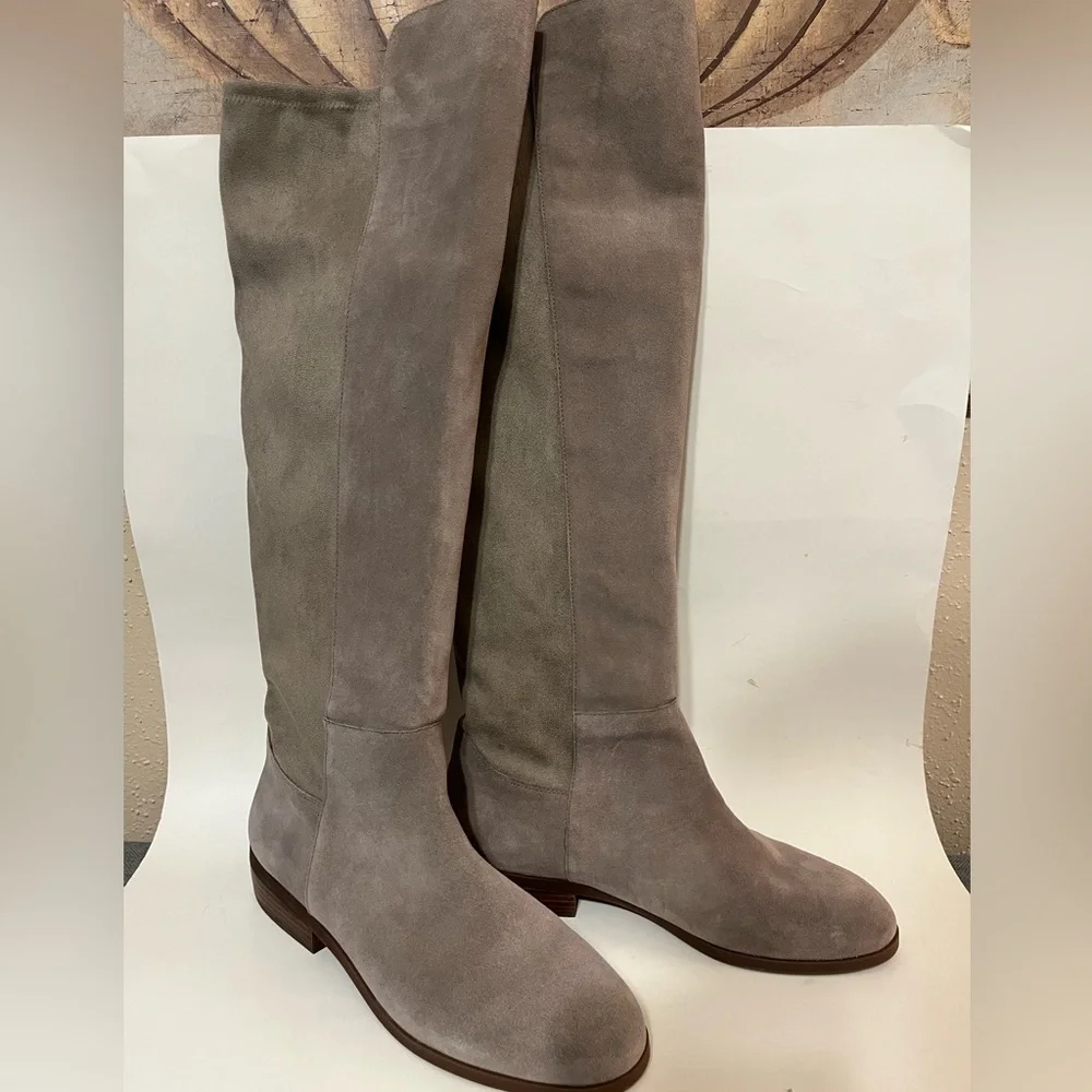 NWOT Sz 11 Sole Society Calypso Knee-High Boots can fit Wide Calf Mushroom